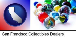 San Francisco, California - glass marbles